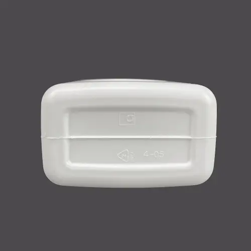 Bottom view of HDPE chemical and engine oil bottle container