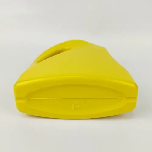 Bottom view of 1 liter HDPE engine oil bottle container
