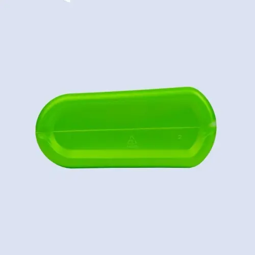 Bottom view of 1 liter HDPE engine oil bottle for lubricant packaging.