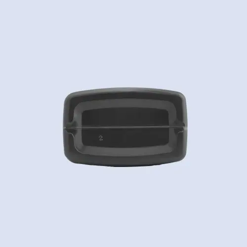 Bottom view of HDPE motor oil bottle plastic container
