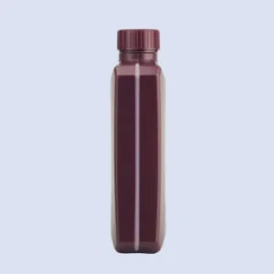 1000ml hdpe curved body engine oil bottle side view Side view of 1000ml HDPE curved body lubricant bottle.