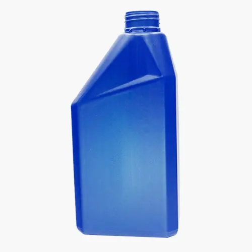 Blue 1000ml plastic motorcycle engine oil bottle for lubricant packaging.