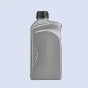 Silver gray 1.5 liter HDPE oil bottle for cooking oil and lubricant packaging.
