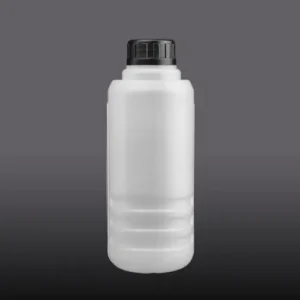 white 2 liter plastic lubricant packaging bottle side profile Side profile of white 2 liter plastic lubricant packaging bottle for automotive oils.